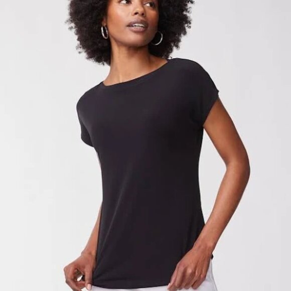 Chico's Cool Combo Cleveland Short Sleeve Top 16 - Picture 1 of 14